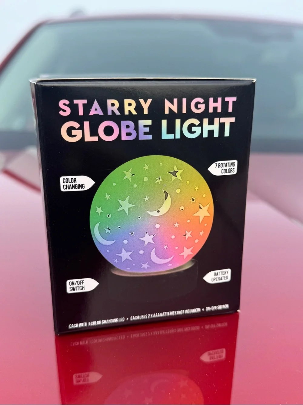 Starry Night Globe Light - Color Changing Pink